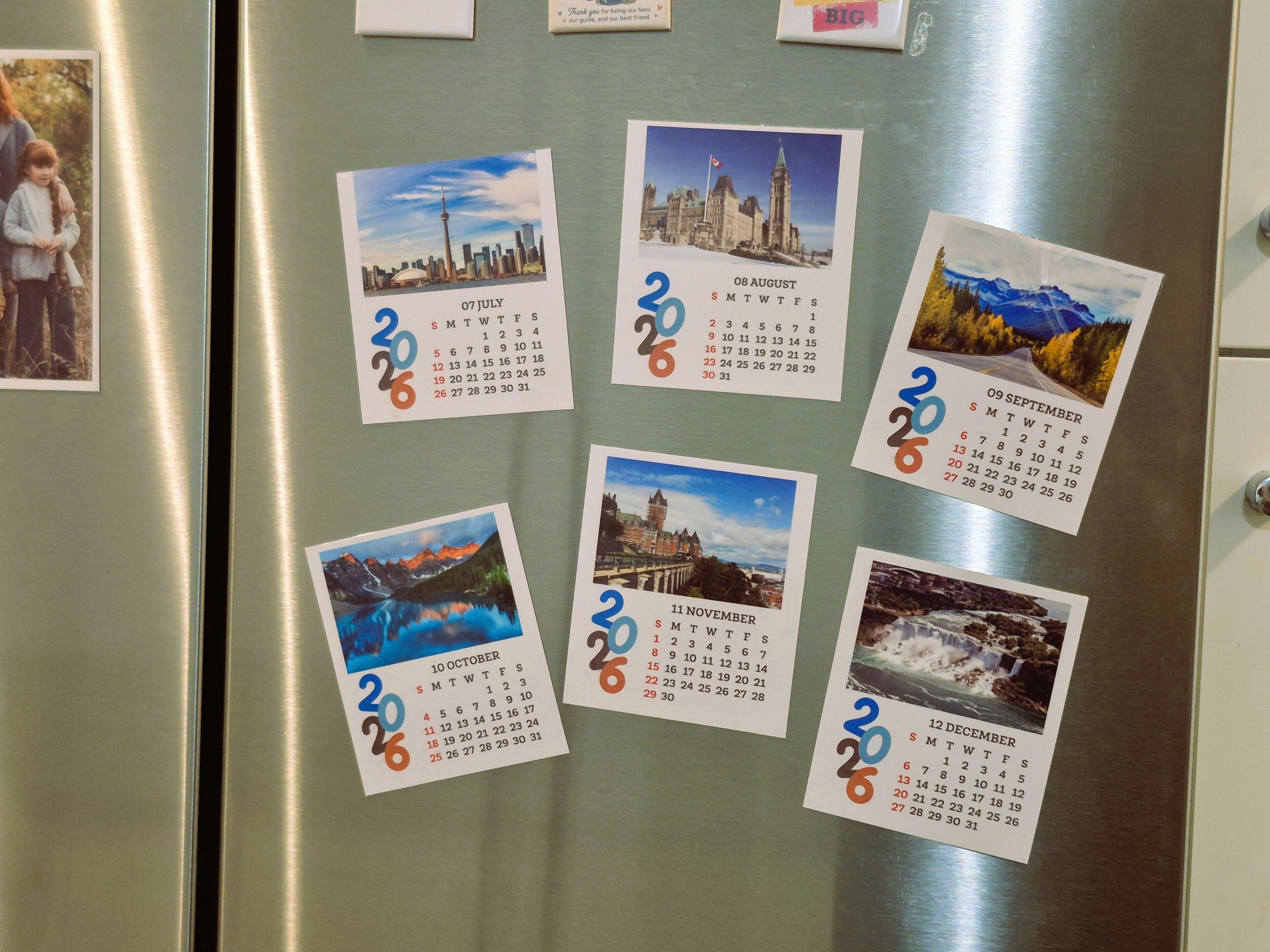 Canada Photo magnetic calendar