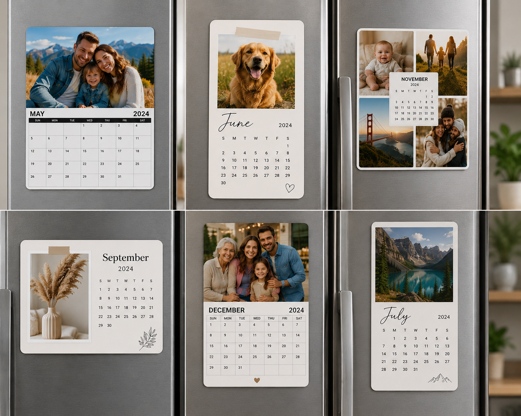 Custom Photo magnetic calendar