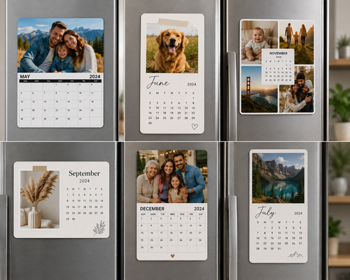 Custom Photo magnetic calendar