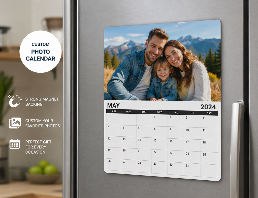 Custom Photo magnetic calendar